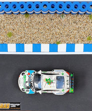 Load image into Gallery viewer, Diorama Modellbau Curbs Curb Kerbs und Reifenstapel blau weiss - Alternative zu carrera 21130 carrera digital